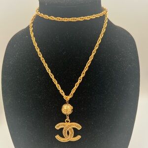 Chanel 24k Gold P CC Necklace❤️🔥